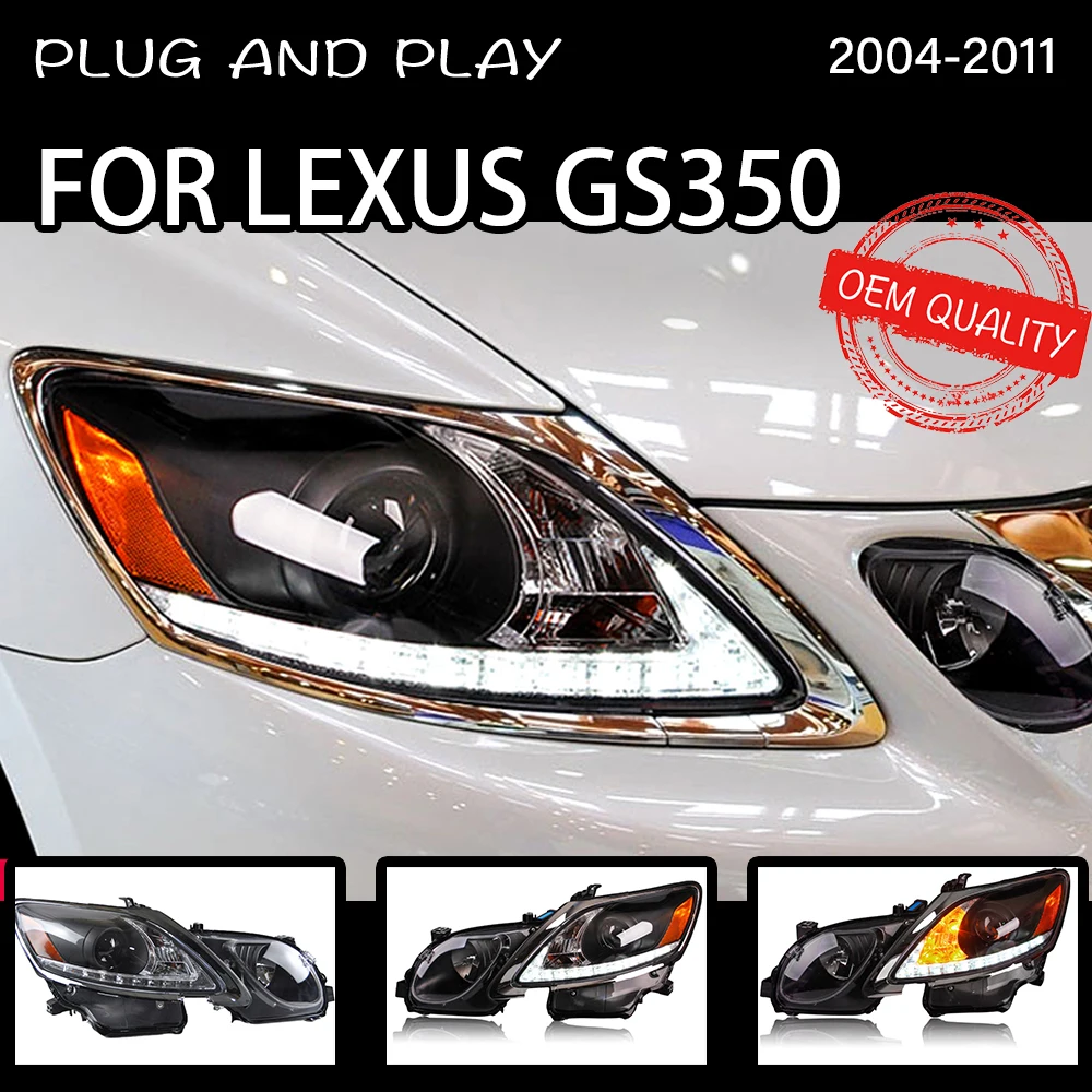 Фара для GS350 2004-2011 автомобильная широкая светодиодсветодиодный DRL Hella 5 ксеноновые