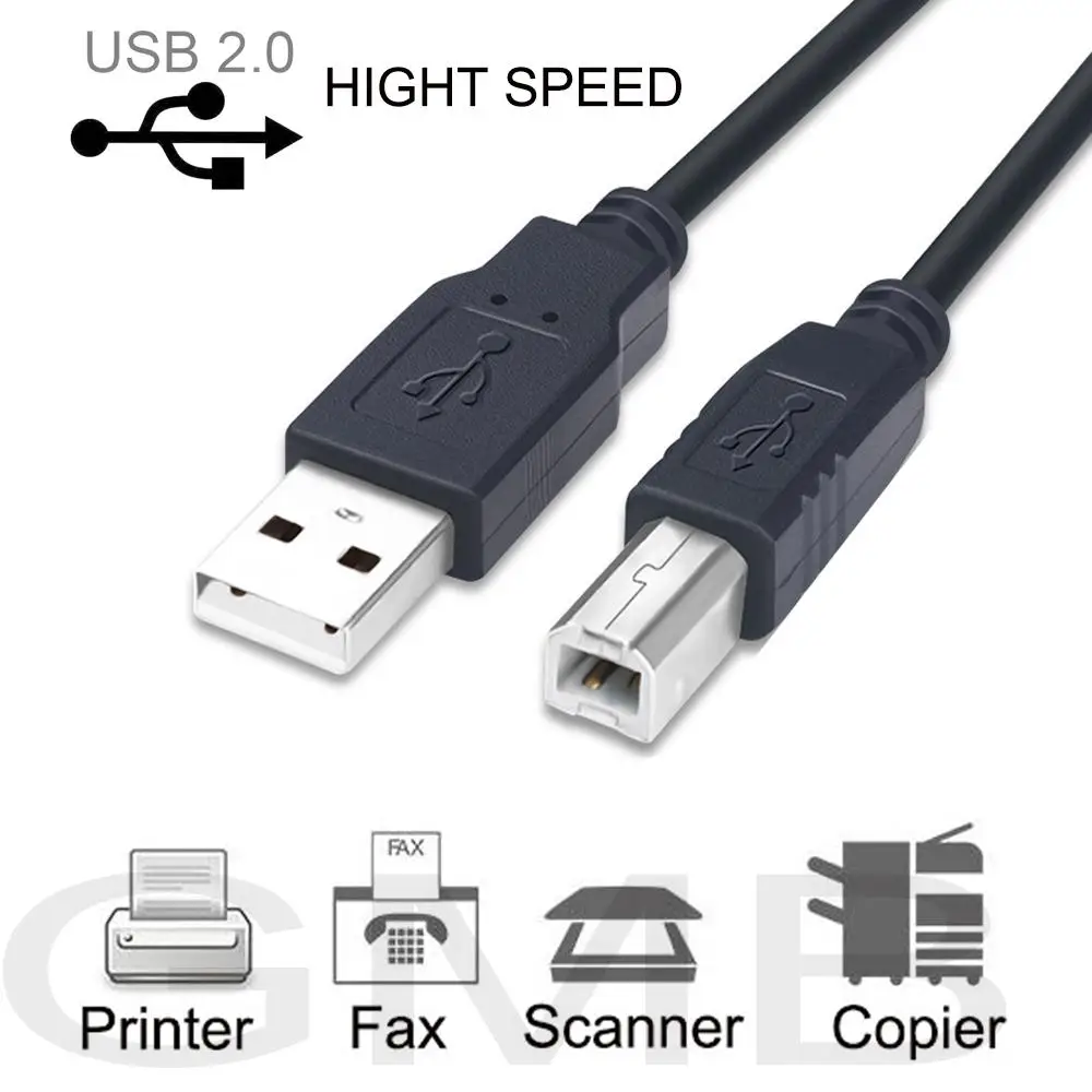 

Высокоскоростной USB-кабель 2,0 A-B для Canon, Brother, Samsung, Hp, Epson, шнур для принтера, 3 фута, 1 м, кабель для передачи данных, кабели, зарядное устройство