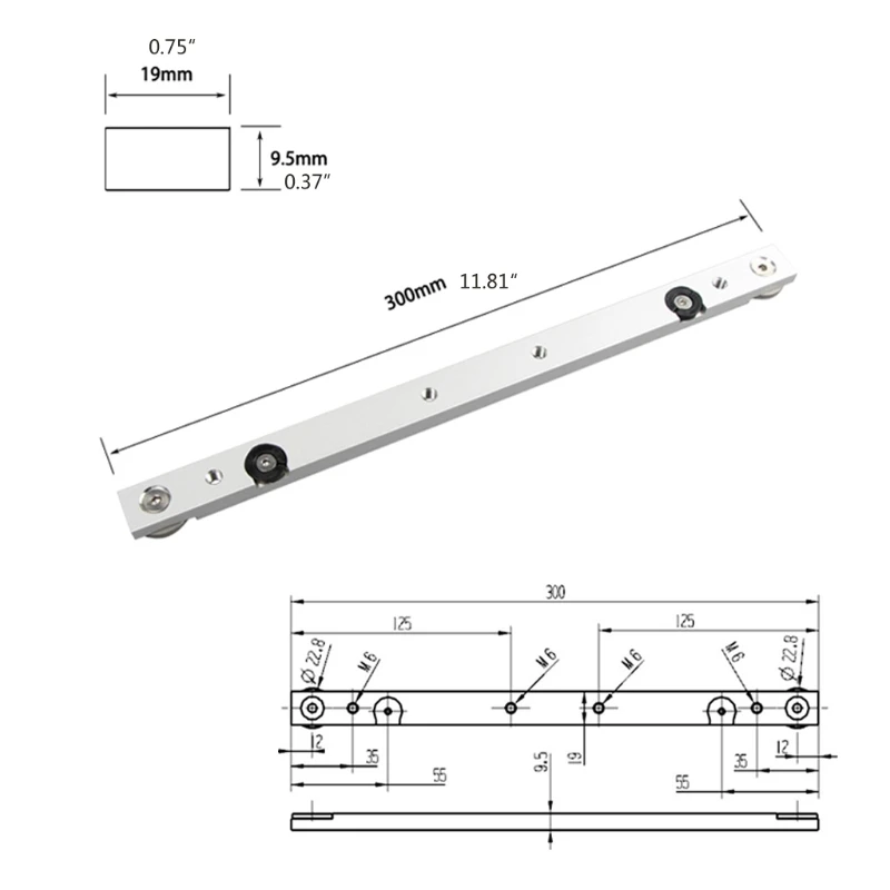 300MM/450MM Aluminium alloy T-tracks Slot Miter Track Miter Bar SliderTable Saw Miter Gauge Rod Woodworking Tools DIY
300MM/450MM Aluminium alloy T-tracks Slot Miter Track Miter Bar SliderTable Saw Miter Gauge Rod Woodworking Tools DIY