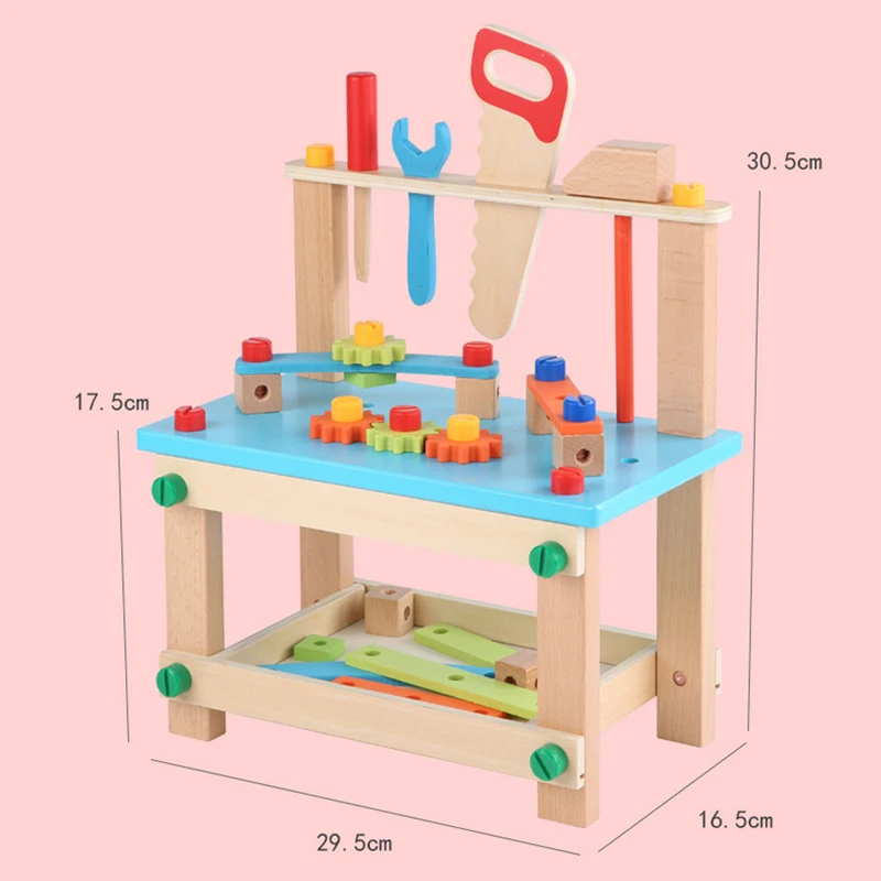Preschool Baby Montessori Toys Kids Wooden Toys Simulation Multifunctional Repair Tool Set Pretend Play Toys For Children Gift
Preschool Baby Montessori Toys Kids Wooden Toys Simulation Multifunctional Repair Tool Set Pretend Play Toys For Children Gift