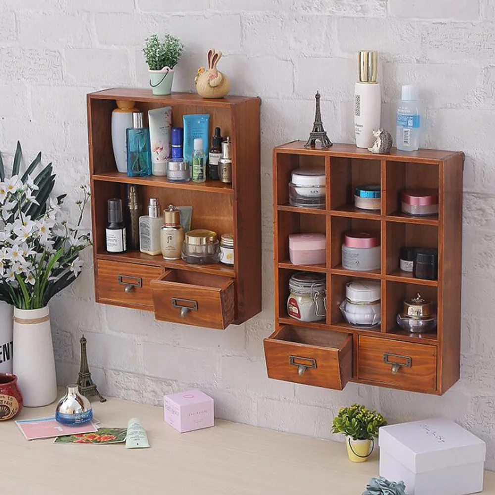 Solid Wood Drawer Type Wooden Storage Cabinet Hanging Wall Cabinet Retro Display Small Wooden Cabinet
Solid Wood Drawer Type Wooden Storage Cabinet Hanging Wall Cabinet Retro Display Small Wooden Cabinet