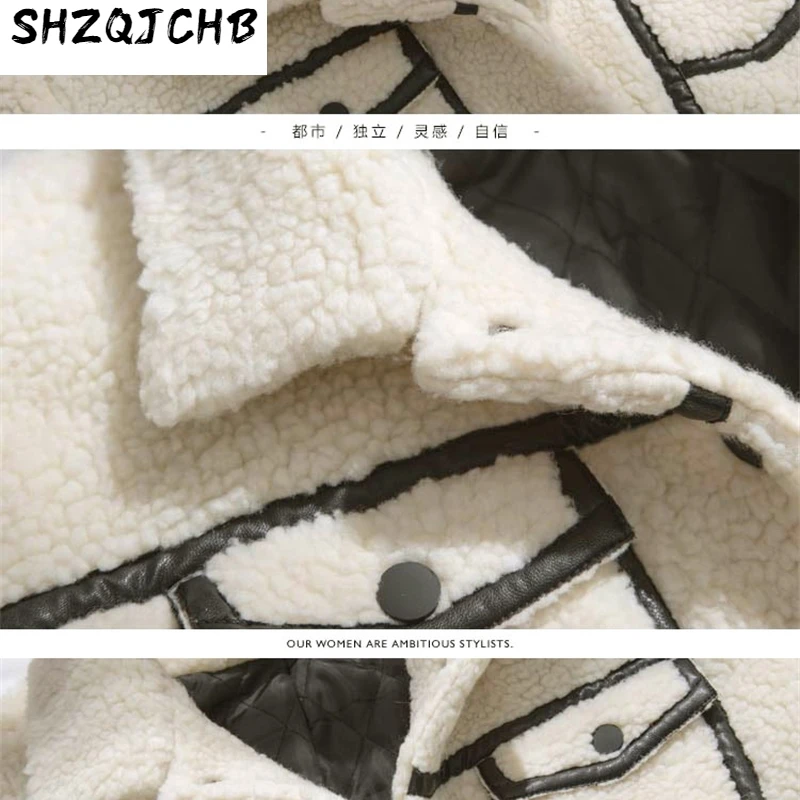 JCHB 2021 Women Faux Fur coats Autumn Winter Warm Fluffy Short Jacket Female Imitation Lamb Fur Coat Tops manteau femme hiver L
JCHB 2021 Women Faux Fur coats Autumn Winter Warm Fluffy Short Jacket Female Imitation Lamb Fur Coat Tops manteau femme hiver L