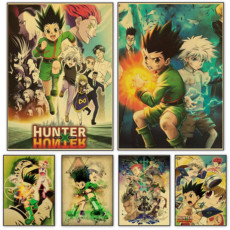 Classic Animation Hunter X Hunter Retro Anime Posters And Prints Canvas Painting Coffee House Home Decoration Wall Art Pictures
Classic Animation Hunter X Hunter Retro Anime Posters And Prints Canvas Painting Coffee House Home Decoration Wall Art Pictures