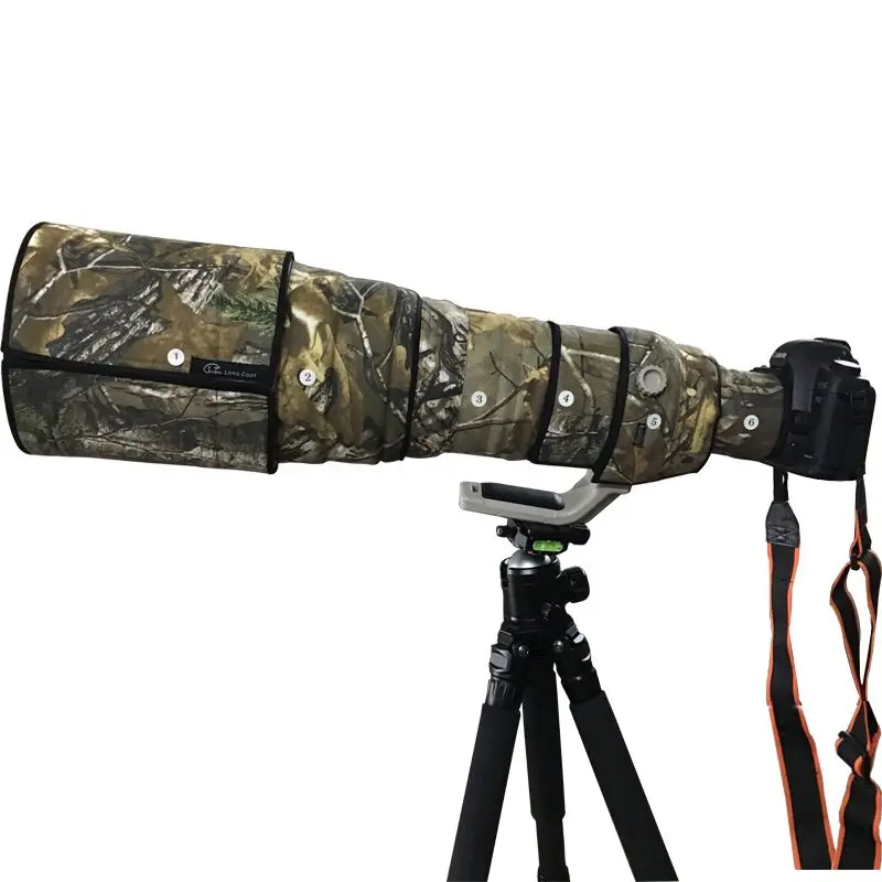 

Juntuo Lens Coat for Canon EF 400mm f/2.8 L IS II III USM Telephoto Wildlife Camouflage Cover Waterproof Nylon Wrap Case