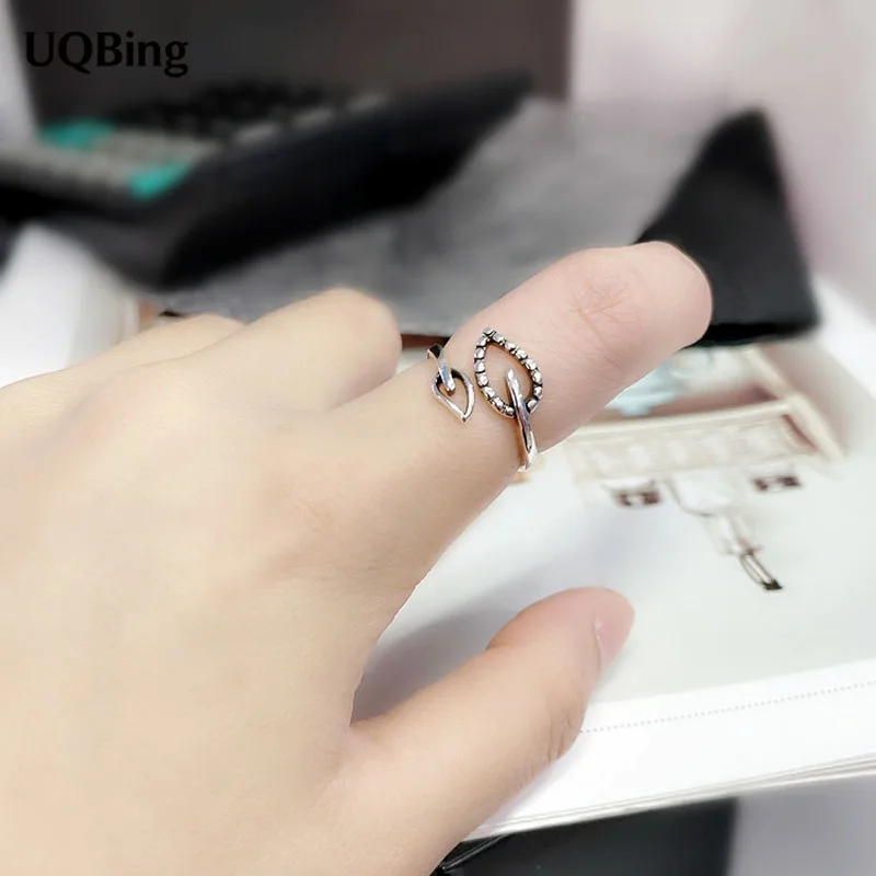 Vintage 925 Sterling Silver Hollow Double Leaves Finger Rings Wholesale New Jewelry
Vintage 925 Sterling Silver Hollow Double Leaves Finger Rings Wholesale New Jewelry