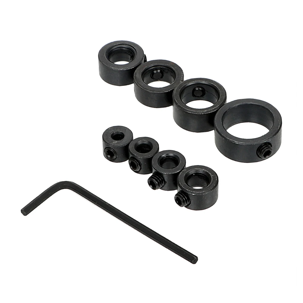 Drill Bits Depth Stop Collars Ring 8Pcs/Set 3/4/5/6/8/10/12/16mm Hand Tool Positioner Drill Locator + Hex Wrench
Drill Bits Depth Stop Collars Ring 8Pcs/Set 3/4/5/6/8/10/12/16mm Hand Tool Positioner Drill Locator + Hex Wrench