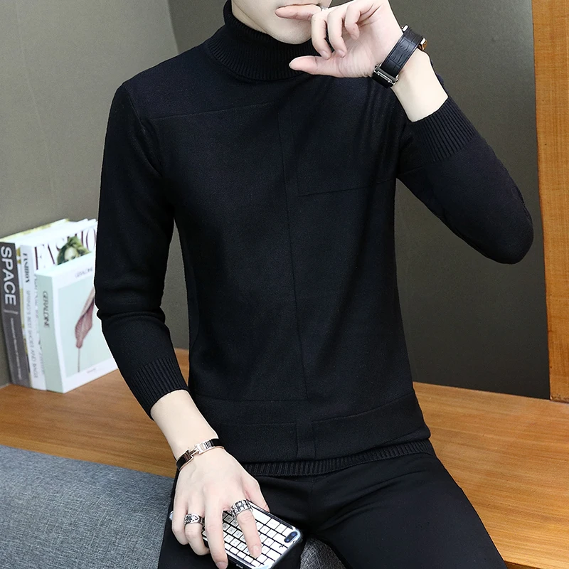 Autumn winter men turtleneck sweater for men slim Korean version of a thick sweater sweater
Autumn winter men turtleneck sweater for men slim Korean version of a thick sweater sweater