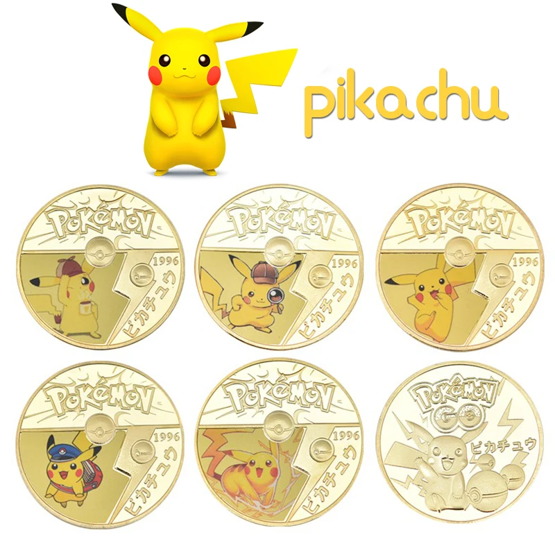 Pokmon surrounding cartoon anime Figure Gift Pikachu Commemorative Coins Golden Metal Collection Toys birthday christmas gifts
Pokmon surrounding cartoon anime Figure Gift Pikachu Commemorative Coins Golden Metal Collection Toys birthday christmas gifts