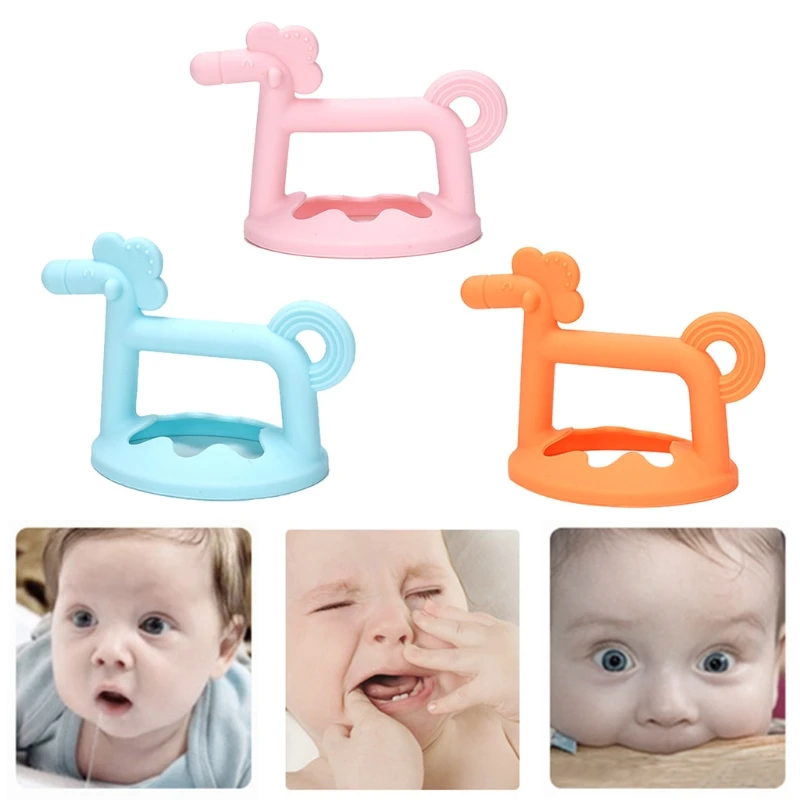 Baby Silicone Teether Nursing Soother Toy Newborn Cute 3D Horse Shape Chewable Teething Molar
Baby Silicone Teether Nursing Soother Toy Newborn Cute 3D Horse Shape Chewable Teething Molar