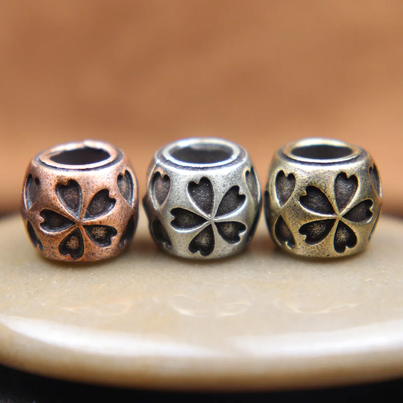 Lucky Five Leaf Flower Knife Beads Fashion Paracord Woven Bracelet DIY Brass Accessory EDC Outdoor Umbrella Rope Lanyard Pendant 
Lucky Five Leaf Flower Knife Beads Fashion Paracord Woven Bracelet DIY Brass Accessory EDC Outdoor Umbrella Rope Lanyard Pendant