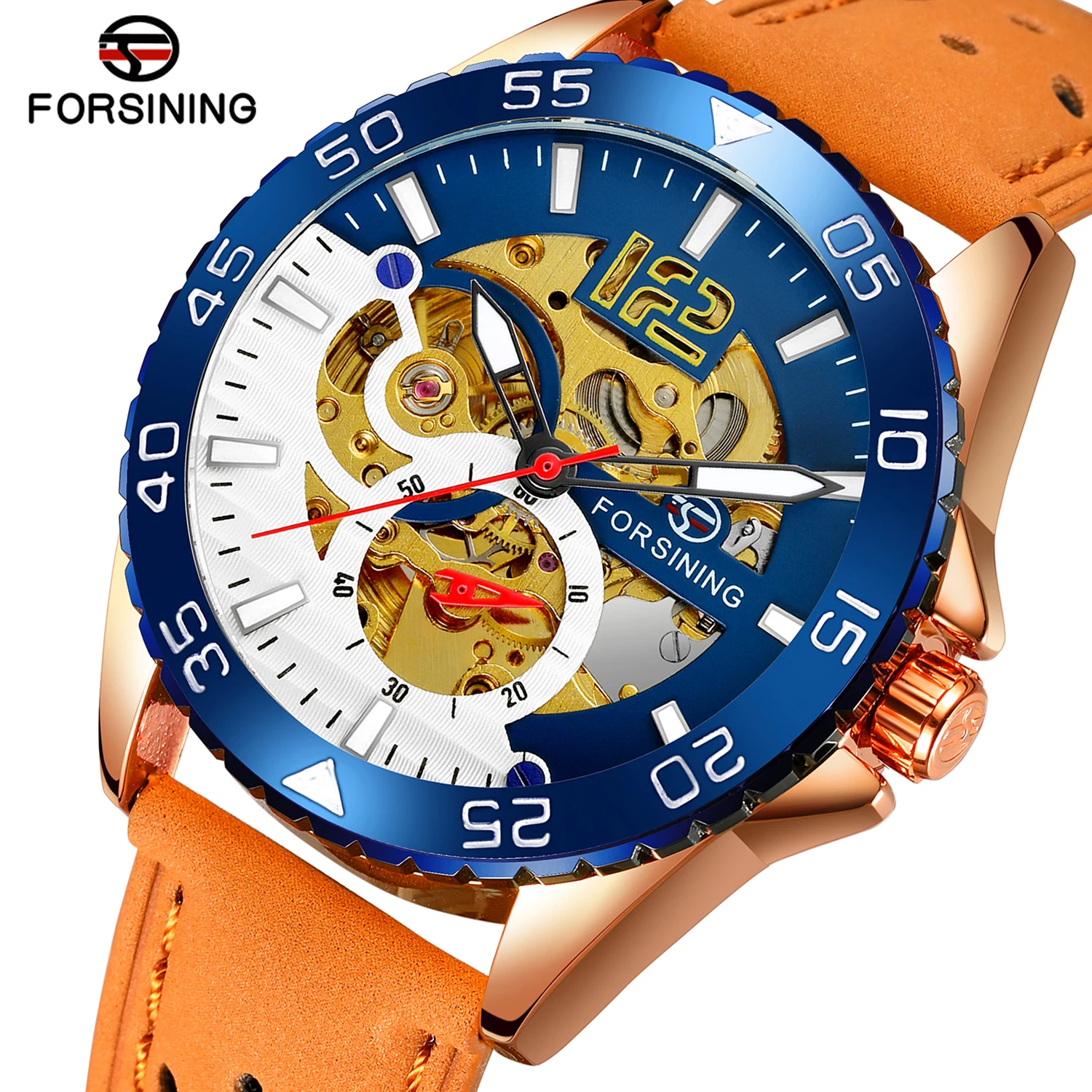 Forsining 2021 New Wholesale Branded Men's Watch Luxury Automatic Mechanical Rolex Original Blue Fashion Pagani Design Steeldive
Forsining 2021 New Wholesale Branded Men's Watch Luxury Automatic Mechanical Rolex Original Blue Fashion Pagani Design Steeldive