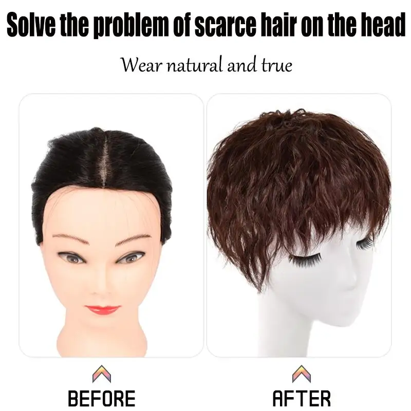 JINKAILI Synthetic Top Head Toupees Clip In Humun Hair Extension Black Brown natural Curly Hair Wig
JINKAILI Synthetic Top Head Toupees Clip In Humun Hair Extension Black Brown natural Curly Hair Wig