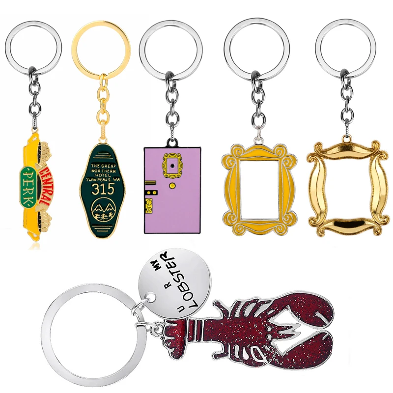 TV Friends Central Park Logo Photo Frame Monica's Double Side Door Keychain Women Men You're My Lobster Key Ring Holder Gifts
TV Friends Central Park Logo Photo Frame Monica's Double Side Door Keychain Women Men You're My Lobster Key Ring Holder Gifts