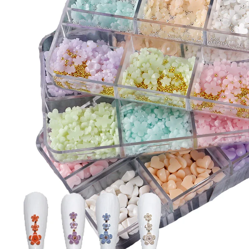 Sun Light UV Sensitive Changing Color Nail Flower 3mm/6mm Floral Color Changing Nail Flower 12 Grids/Box Nail Art Decorations
Sun Light UV Sensitive Changing Color Nail Flower 3mm/6mm Floral Color Changing Nail Flower 12 Grids/Box Nail Art Decorations