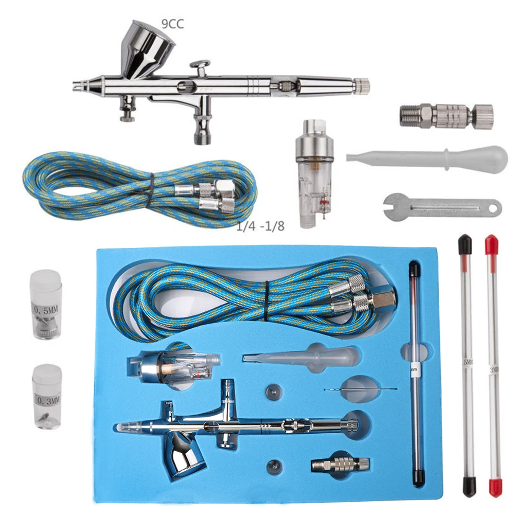 Pro Dual Action 3 Airbrush Air Kit Craft Practical Paint Art Spray Gun Power Tools Spray Gun For Commercial AIRBRUSH AIR Kit
Pro Dual Action 3 Airbrush Air Kit Craft Practical Paint Art Spray Gun Power Tools Spray Gun For Commercial AIRBRUSH AIR Kit