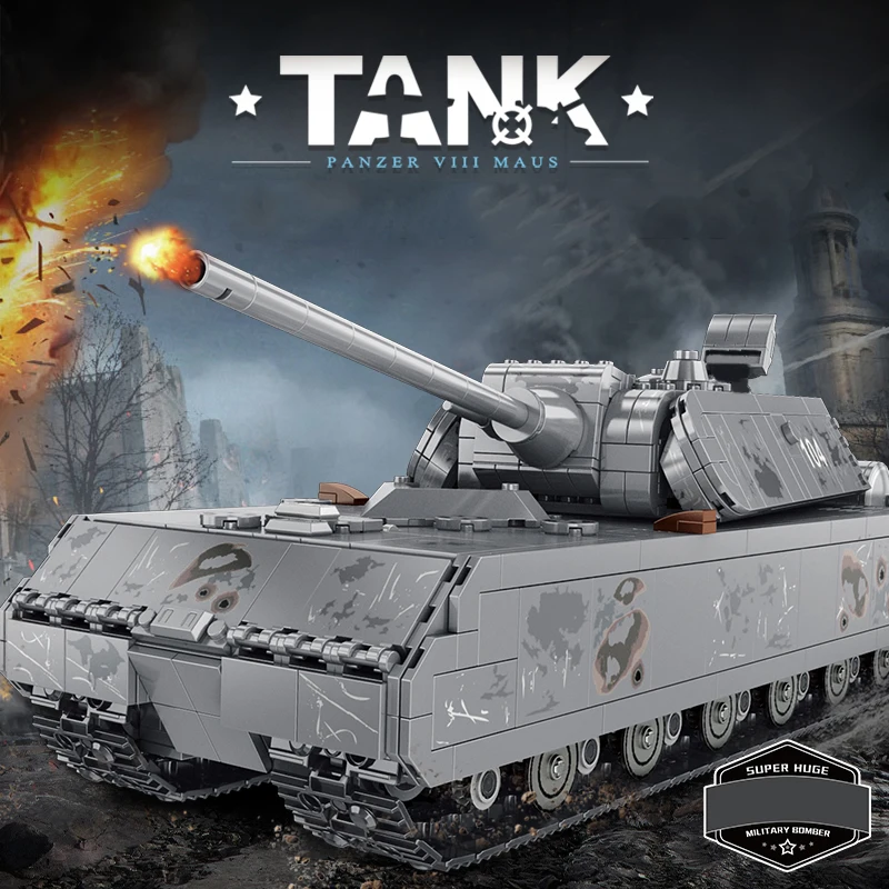 City 1730Pcs Israel Merkava MK4 Main Battle Tank Model Building Blocks Military WW2 Army Soldier Bricks Kids DIY Toys Gifts
City 1730Pcs Israel Merkava MK4 Main Battle Tank Model Building Blocks Military WW2 Army Soldier Bricks Kids DIY Toys Gifts