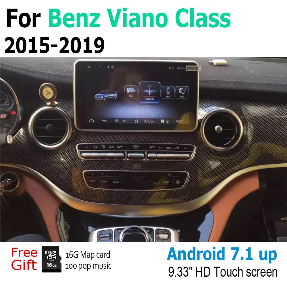 9 33 "Android сенсорный экран мультимедийный плеер для Mercedes Benz Viano 2015 ~ 2019 NTG стерео