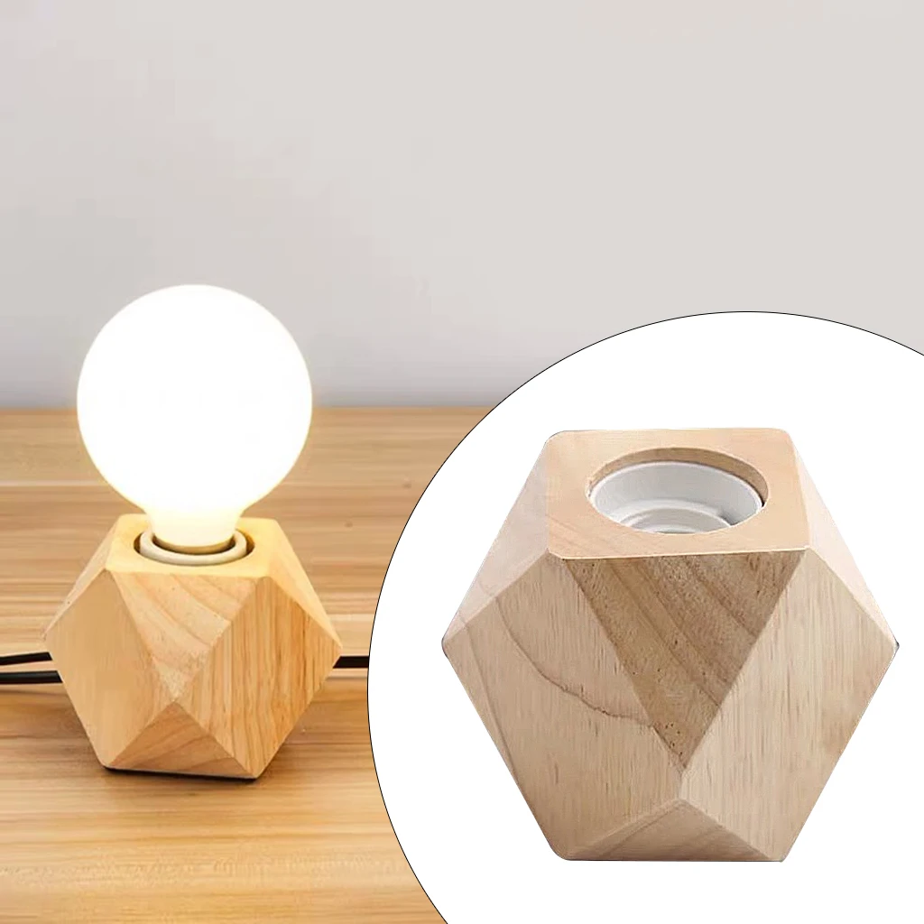 Retro Wood Table Lamp E27 Socket Vintage Desk Lamps Base Holder US Plug Bedside Lamp Decor Wooden Base Table Light
Retro Wood Table Lamp E27 Socket Vintage Desk Lamps Base Holder US Plug Bedside Lamp Decor Wooden Base Table Light