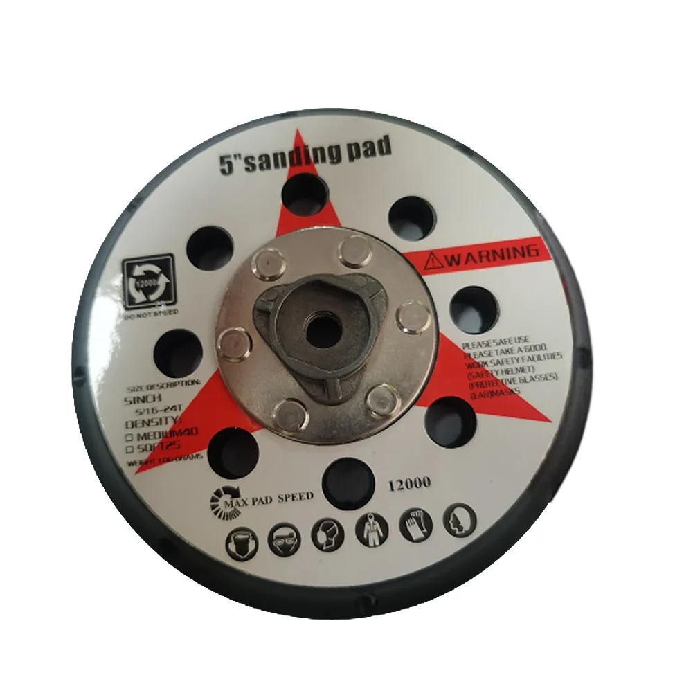 5"125mm 9Holes Sander Backing Pad Hook&Loop Sanding Pads With Thread Dust Free Sanding Disc Holder
5"125mm 9Holes Sander Backing Pad Hook&Loop Sanding Pads With Thread Dust Free Sanding Disc Holder