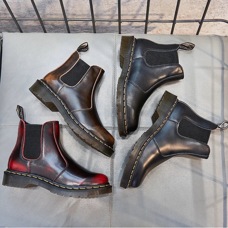 New medium tube thick heel women's leather boots women shoes short boots women leather Martin boots British short boots women
New medium tube thick heel women's leather boots women shoes short boots women leather Martin boots British short boots women