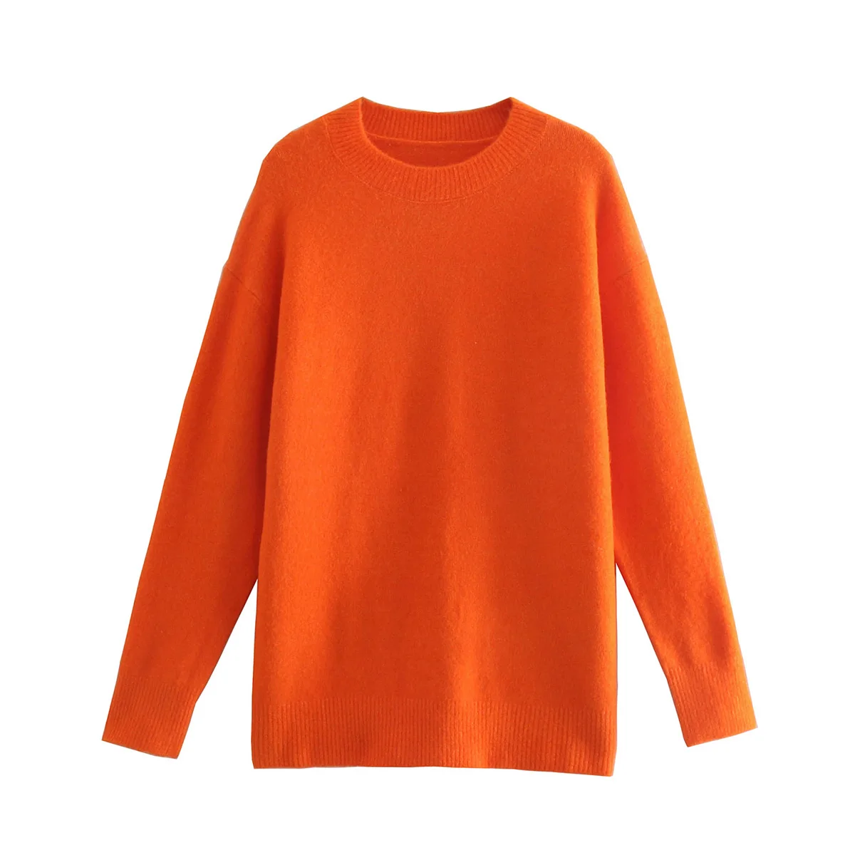 JUNWU Za Autumn And Winter Women's Orange Round Neck Long-Sleeved Loose Knit Sweater Pullover Casual British Style
JUNWU Za Autumn And Winter Women's Orange Round Neck Long-Sleeved Loose Knit Sweater Pullover Casual British Style