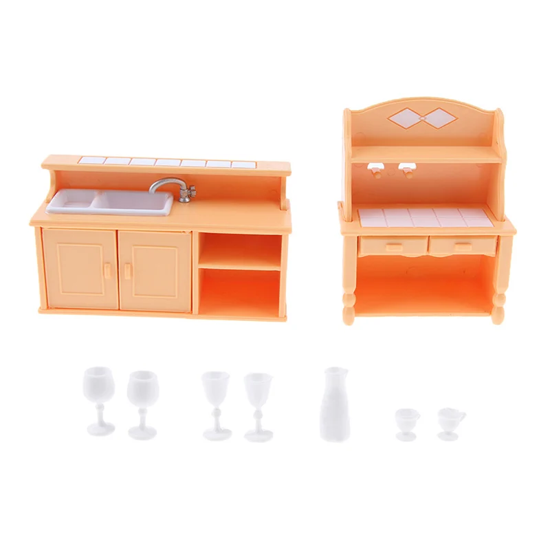 Cute Miniatures Kitchen Cabinets Set Dolls House Furniture Ornaments Kids Toy Dolls Gift for Home Children Room Decor
Cute Miniatures Kitchen Cabinets Set Dolls House Furniture Ornaments Kids Toy Dolls Gift for Home Children Room Decor
