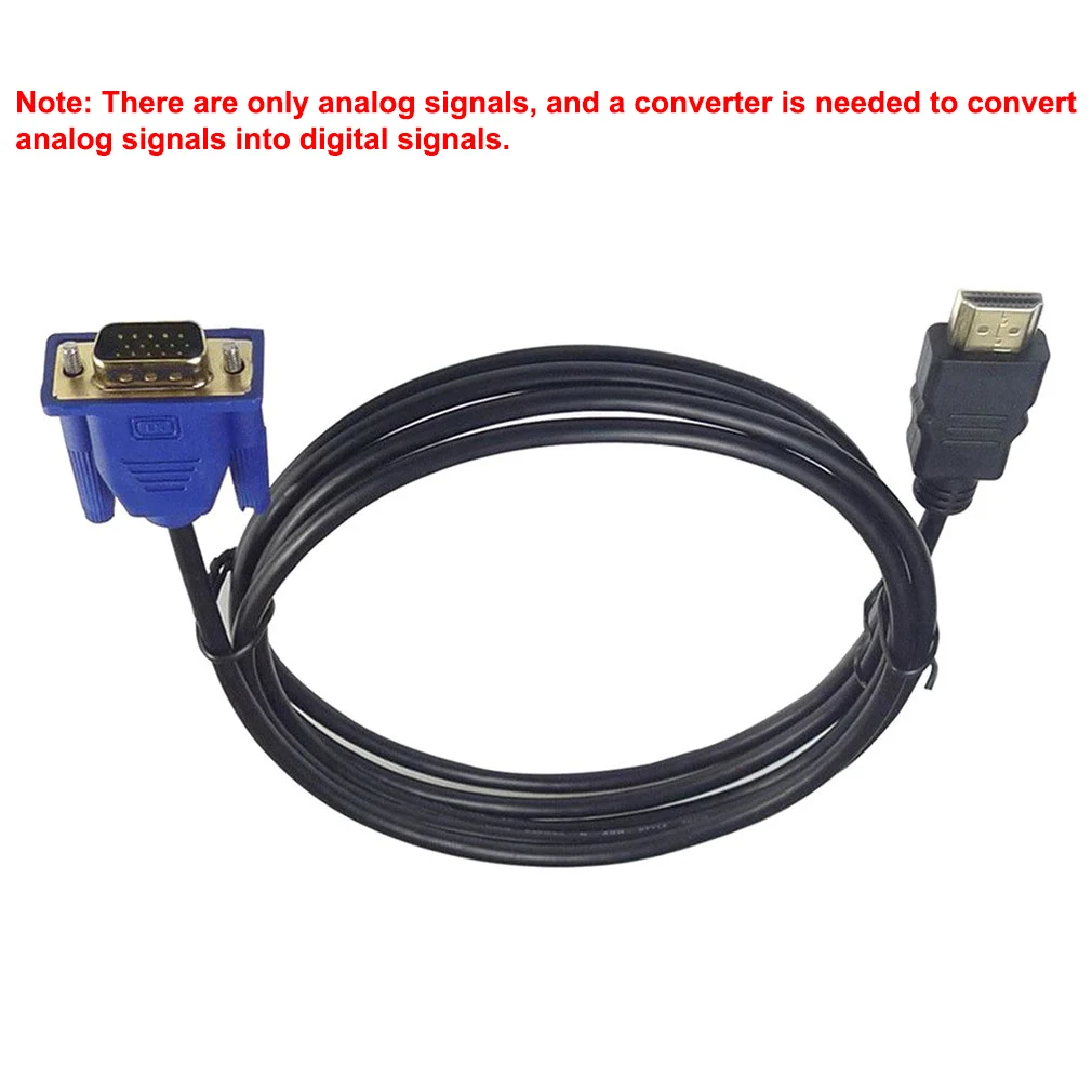 

3m HDMI-compatible to VGA HD Converter Cable Audio Cable USB Male Video Adapter Cable Lead for HDTV PC Computer Monitor For TV