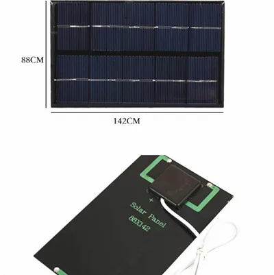 1PC USB Solar Panel 2W 5V Solar Cells Charger Pane Fast DIY Outdoor Battery Charger Polysilicon Portable Travel Tablet Generator
1PC USB Solar Panel 2W 5V Solar Cells Charger Pane Fast DIY Outdoor Battery Charger Polysilicon Portable Travel Tablet Generator