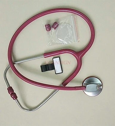 Фото Роскошный серебристый стетоскоп с одной головкой Подарочная коробка