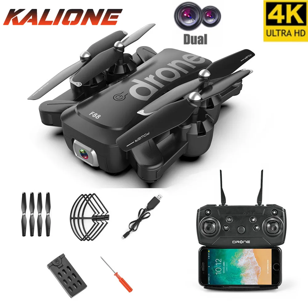 F88 RC Дрон 4K Квадрокоптер с камерой HD air selfie дроны следование жестами Wi Fi FPV подарок