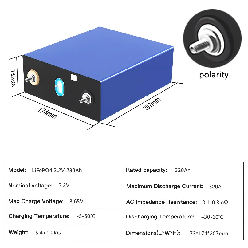 4pcs LiitoKala 3.2V 320Ah lifepo4 battery DIY 12V 24V Rechargeable battery pack for Electric car RV Solar Energy storage system
4pcs LiitoKala 3.2V 320Ah lifepo4 battery DIY 12V 24V Rechargeable battery pack for Electric car RV Solar Energy storage system