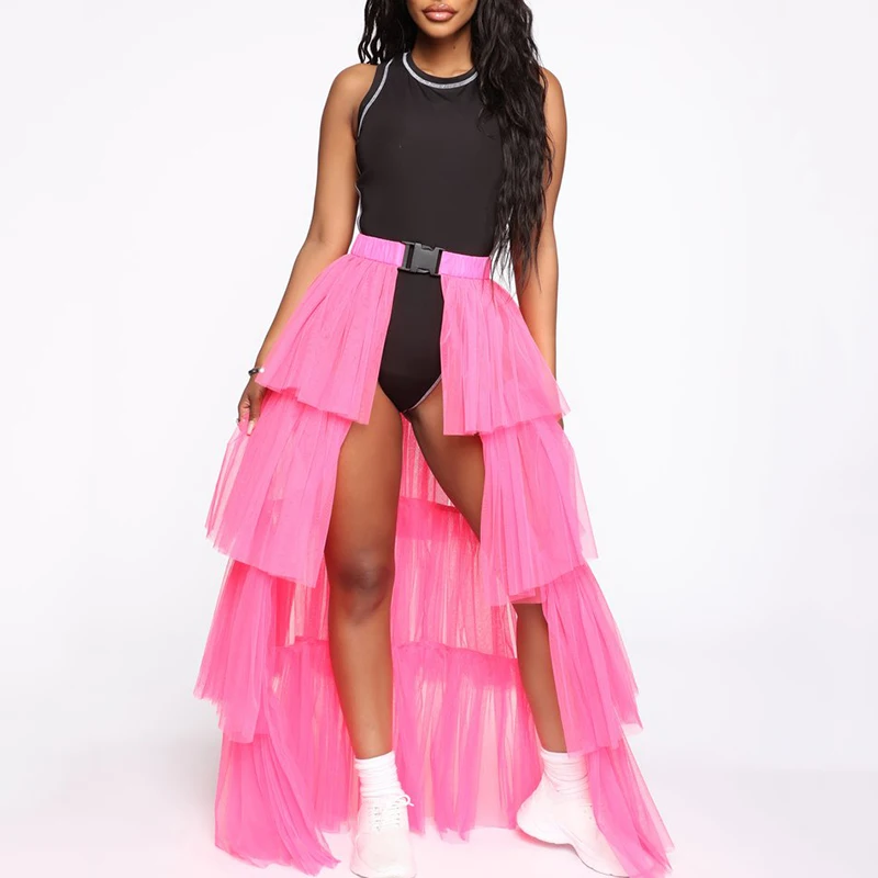 4 Layers Mesh Maxi Skirt Women Waist Buckle Tutu Skirts Solid Color Ball Gown for Festival Party jupe faldas largas mujer
4 Layers Mesh Maxi Skirt Women Waist Buckle Tutu Skirts Solid Color Ball Gown for Festival Party jupe faldas largas mujer