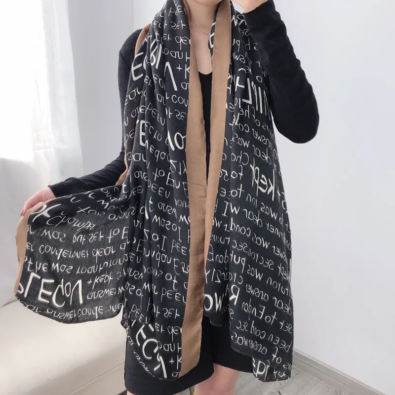 New 2020 Hijab Letter Scarves Femme Fashion Cotton Scarf Women Luxury Brand Winter Shawl Bandana Foulard Pashmina Poncho
New 2020 Hijab Letter Scarves Femme Fashion Cotton Scarf Women Luxury Brand Winter Shawl Bandana Foulard Pashmina Poncho