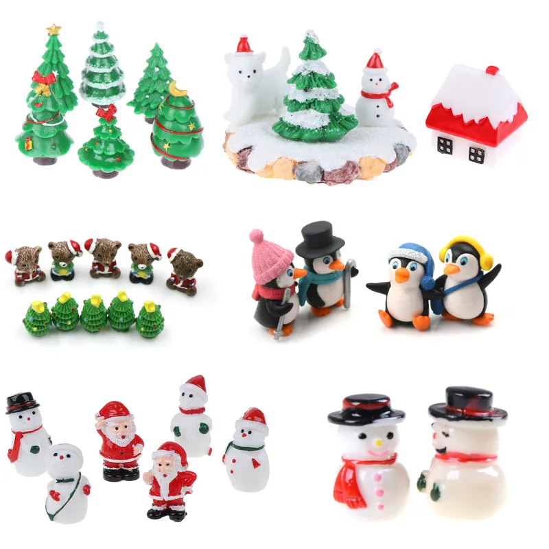 1-5pcs Christmas Tree Miniature Figurine Snowman Bear Decoration For Home Kawaii Diy Fairy Garden Ornaments Resin Craft
1-5pcs Christmas Tree Miniature Figurine Snowman Bear Decoration For Home Kawaii Diy Fairy Garden Ornaments Resin Craft