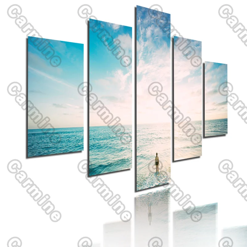 Poster Clear Sky The Sea Figure Landscape Canvas Painting 5Pcs Posters Painting Wall Art Decoration for Living Room Frameless
Poster Clear Sky The Sea Figure Landscape Canvas Painting 5Pcs Posters Painting Wall Art Decoration for Living Room Frameless