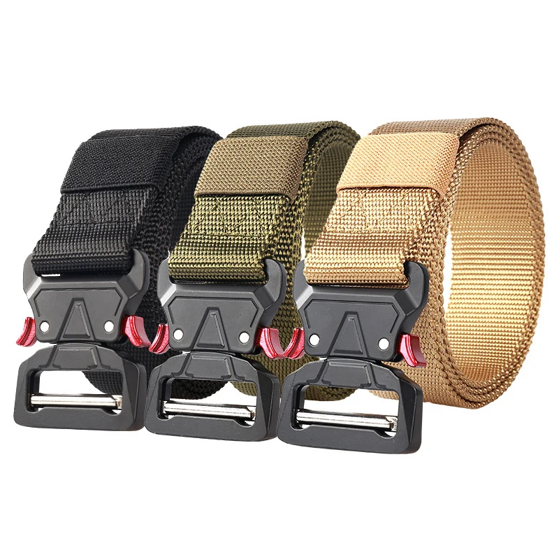 125cm 3.8cm Wide Belts For Men Army Military Tactical Belt Metal Quick Release Buckle Adjustable Mens Belt Training Waist Belt
125cm 3.8cm Wide Belts For Men Army Military Tactical Belt Metal Quick Release Buckle Adjustable Mens Belt Training Waist Belt