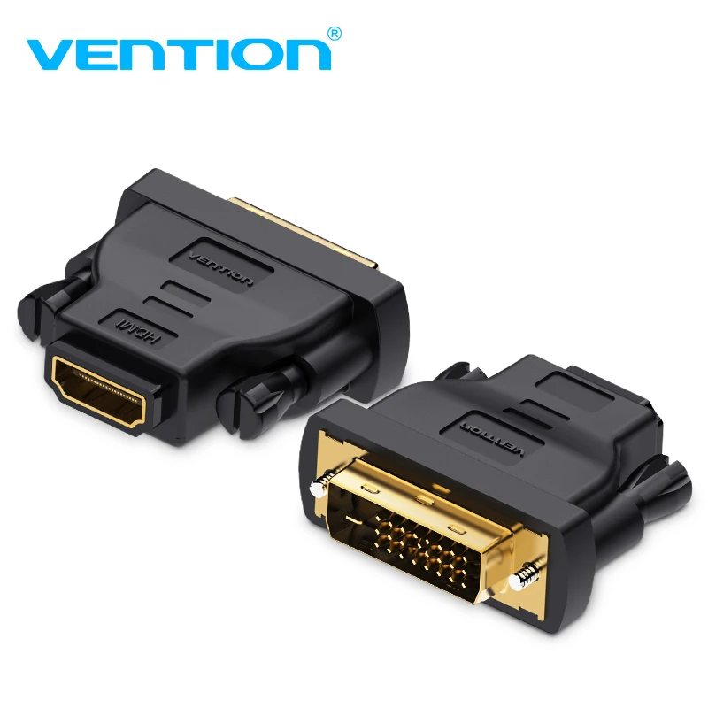 Vention HDMI to DVI 24+1 Adapter Female to Male 1080P HDTV Converter DVI Connector for PC PS3 TV Box Projector DVI HDMI Adapter
Vention HDMI to DVI 24+1 Adapter Female to Male 1080P HDTV Converter DVI Connector for PC PS3 TV Box Projector DVI HDMI Adapter
