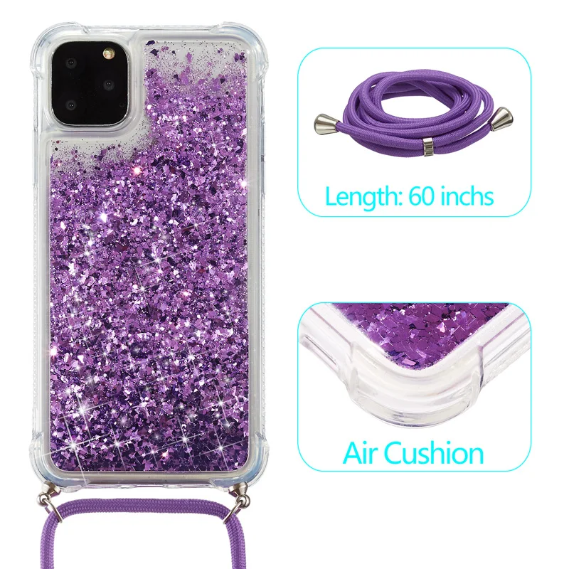 Shockproof Dynamic Quicksand Phone Case Soft TPU Silicon Cover Neck Strap for iPhone 5 5S SE 6 6S 7 8 Plus X Xr Xs 11 12 Pro Max 
Shockproof Dynamic Quicksand Phone Case Soft TPU Silicon Cover Neck Strap for iPhone 5 5S SE 6 6S 7 8 Plus X Xr Xs 11 12 Pro Max