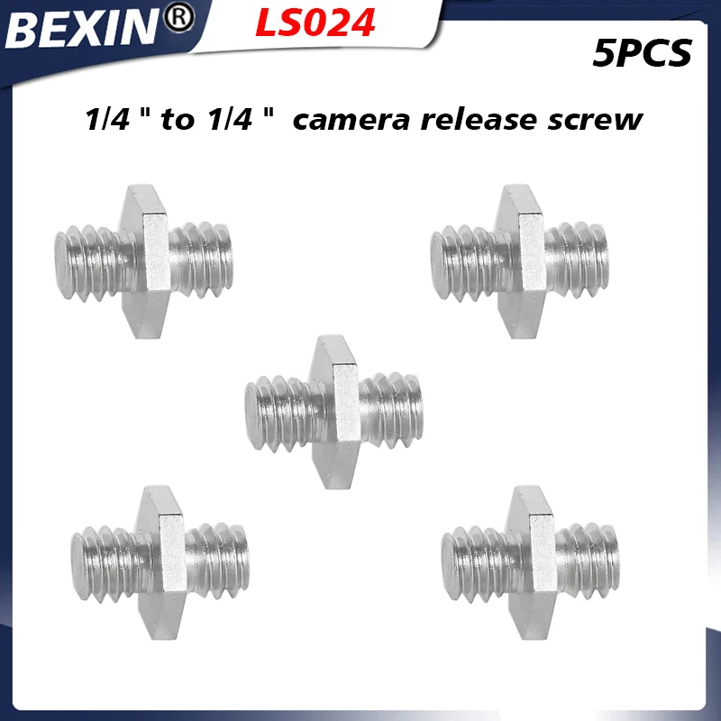 Camera screw adapter 1/4 to1/4 tripod mount adapter, suitable for camera bracket, monopod, ball head, flash bracket((Pack of 5)
Camera screw adapter 1/4 to1/4 tripod mount adapter, suitable for camera bracket, monopod, ball head, flash bracket((Pack of 5)