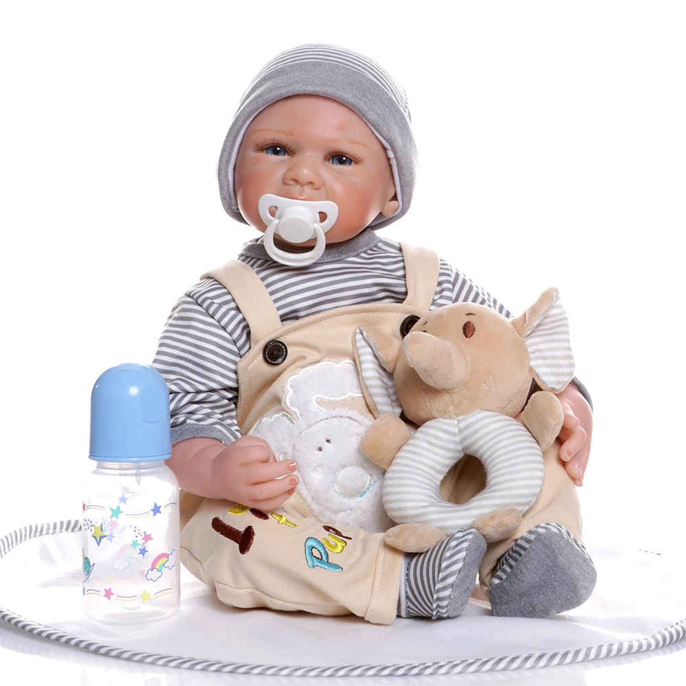 21 inch 52cm Born Reborn Doll Toy Special Gray Stripe Doll Baby Simulation Doll Reborn Volume Wool Strap For Baby Birthday Gift
21 inch 52cm Born Reborn Doll Toy Special Gray Stripe Doll Baby Simulation Doll Reborn Volume Wool Strap For Baby Birthday Gift