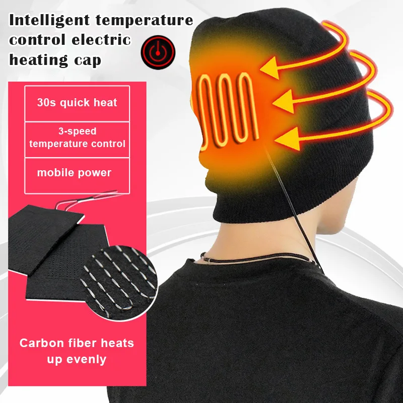 Newly USB Rechargeable Winter Hat Warm Washable Warp Knitting Heated Hat for Outdoor Activity Unisex S66
Newly USB Rechargeable Winter Hat Warm Washable Warp Knitting Heated Hat for Outdoor Activity Unisex S66