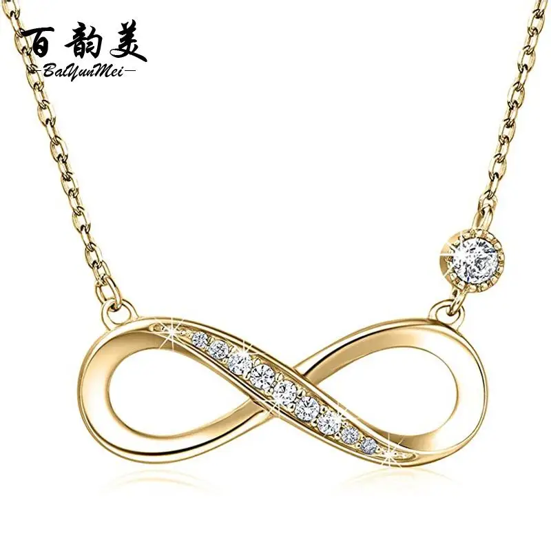 Love Pendant Love Ring 8 Shape With Crystal Pendant Charm Chain Necklace For Women Sweet Fashion Wedding Gift
Love Pendant Love Ring 8 Shape With Crystal Pendant Charm Chain Necklace For Women Sweet Fashion Wedding Gift