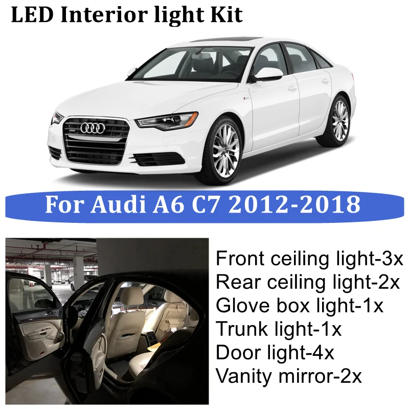 Комплект освесветильник для салона автомобиля Audi A6 S6 RS6 C7 4G 
Комплект освесветильник для салона автомобиля Audi A6 S6 RS6 C7 4G