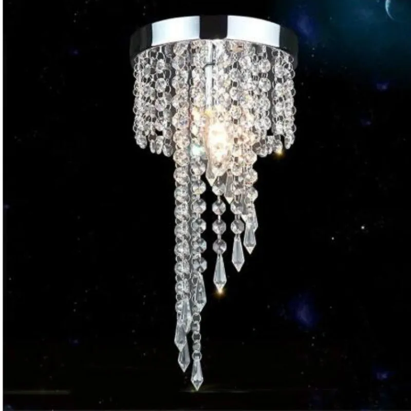 European and American personality crystal aisle porch round ceiling lamp living room study bedroom decorative lamp LX101513
European and American personality crystal aisle porch round ceiling lamp living room study bedroom decorative lamp LX101513