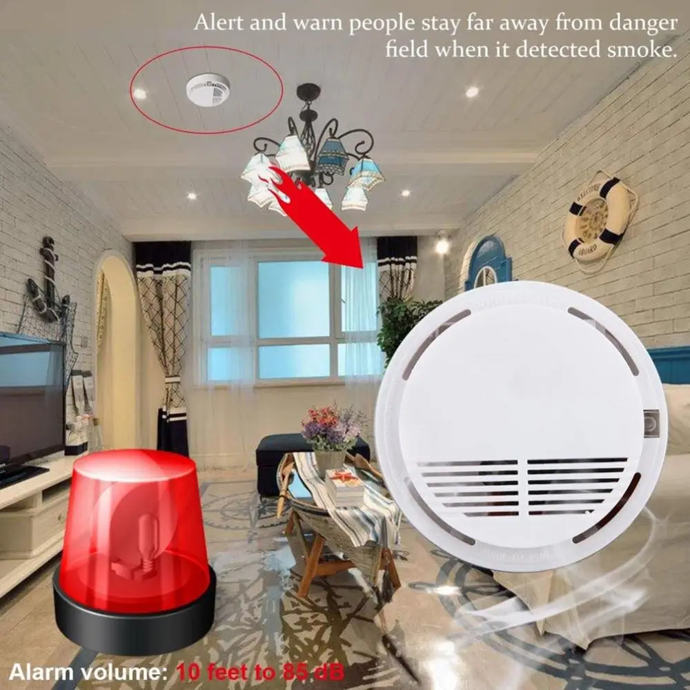 Precision Safety Smoke Detector Fire Alarm Home Security System Protection Firefighters Sensor
Precision Safety Smoke Detector Fire Alarm Home Security System Protection Firefighters Sensor