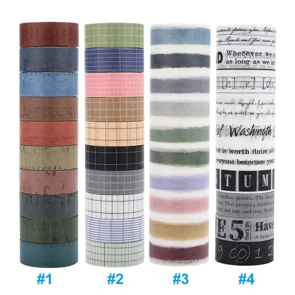 Decorative Tape Round Original Paper 10pcs Wrapping DIY Adhesive Tape Stationery Sticker Paper Tape 
Decorative Tape Round Original Paper 10pcs Wrapping DIY Adhesive Tape Stationery Sticker Paper Tape