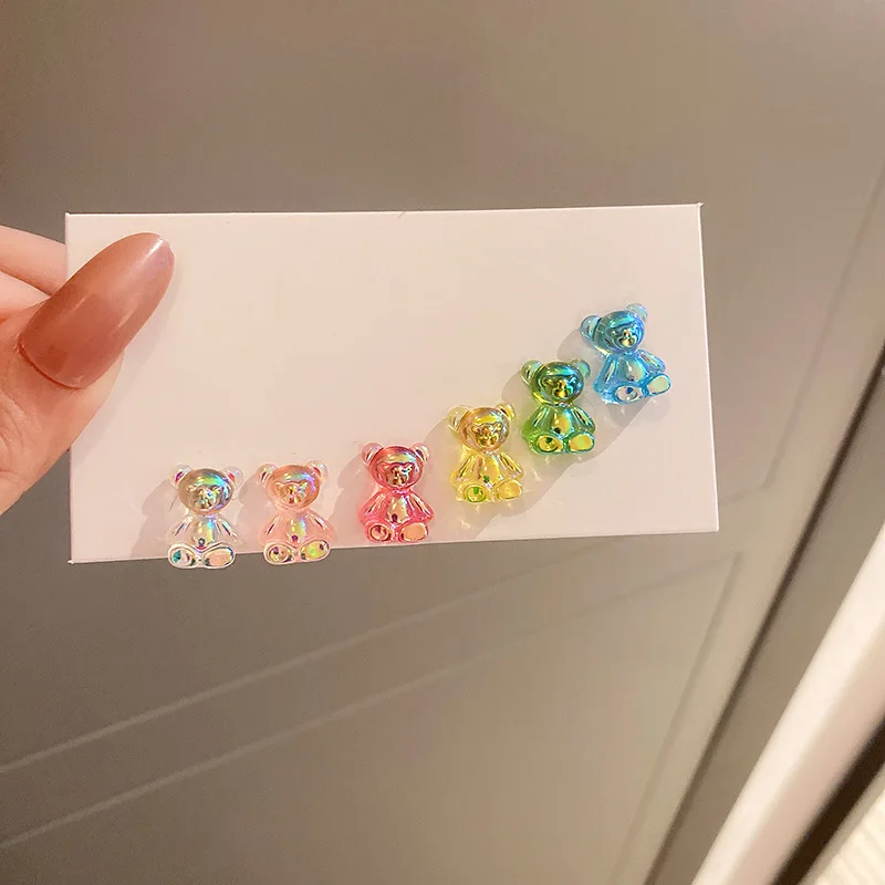 Милые серьги с животными из мультфильма, яркие разноцветные Серьги с милым мишкой из смолы для женщин и девушек, ювелирные изделия для вечер...
Милые серьги с животными из мультфильма, яркие разноцветные Серьги с милым мишкой из смолы для женщин и девушек, ювелирные изделия для вечер...