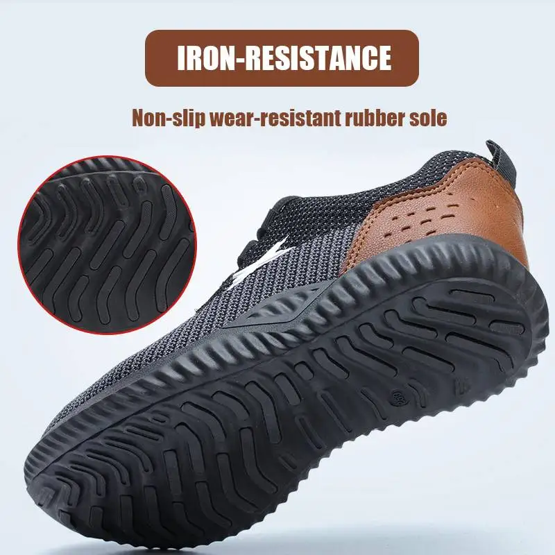 AtreGo Men's Fashion Safety Shoes Resistance To Bump Steel Toe Shoes Breathable Anti-Abrasion Men's Work Shoes Hiking Shoes
AtreGo Men's Fashion Safety Shoes Resistance To Bump Steel Toe Shoes Breathable Anti-Abrasion Men's Work Shoes Hiking Shoes
