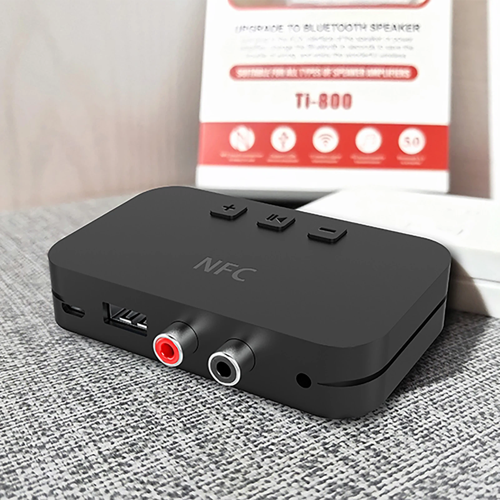 Bluetooth 5.0 Audio Receiver Adapter NFC 3.5mm RCA AUX Output Wireless Bluetooth Aux Stereo Receptor For Amplifier Speaker
Bluetooth 5.0 Audio Receiver Adapter NFC 3.5mm RCA AUX Output Wireless Bluetooth Aux Stereo Receptor For Amplifier Speaker