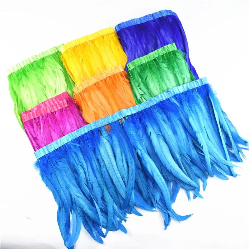 1Meters Rooster Feathers Trims Coque Feather Trim Ribbon 10-12"/25-30CM Feathers for Crafts Plume Decoration Plumas Carnaval DIY
1Meters Rooster Feathers Trims Coque Feather Trim Ribbon 10-12"/25-30CM Feathers for Crafts Plume Decoration Plumas Carnaval DIY